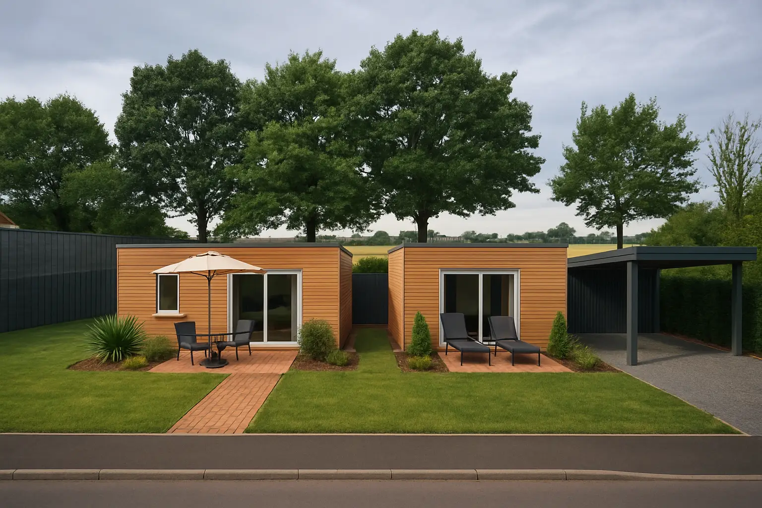 Moderner Urlaub im Grünen