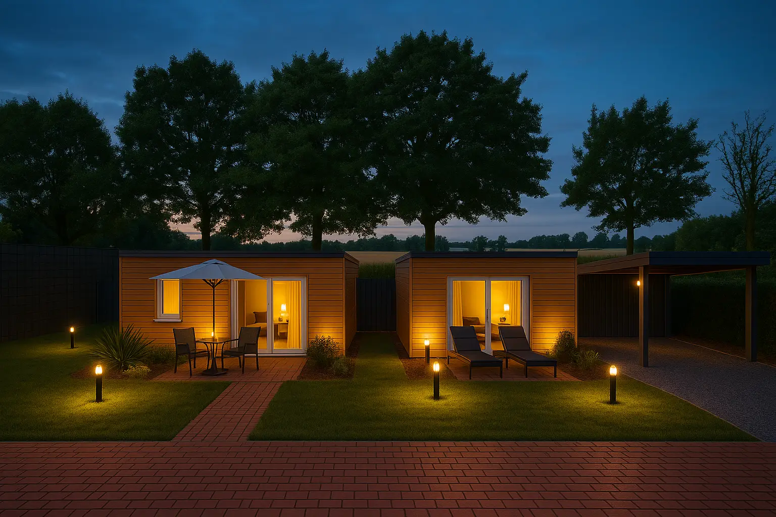 Stimmungsvolle Atmosphäre am Abend